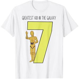 image:imageStar Wars C3PO Greatest Seventh Birthday TShirtWhite