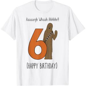 image:imageStar Wars Chewbacca Arrrggh Sixth Birthday TShirtWhite