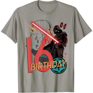 image:imageStar Wars Darth Vader 16th Birthday Abstract Background TShirtSlate Grey