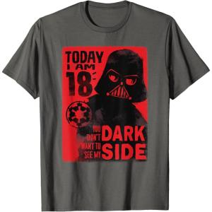 image:imageStar Wars Darth Vader 18th Birthday TShirtAsphalt Grey