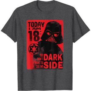 image:imageStar Wars Darth Vader 18th Birthday TShirtDark Heather Grey