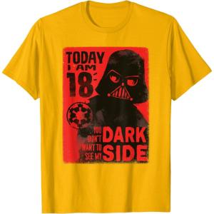 image:imageStar Wars Darth Vader 18th Birthday TShirtGolden Yellow