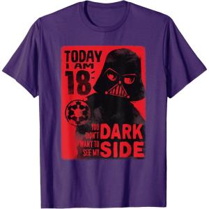 image:imageStar Wars Darth Vader 18th Birthday TShirtPurple