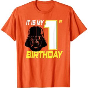 image:imageStar Wars Darth Vader 1st Birthday TShirt TShirtOrange