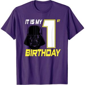 image:imageStar Wars Darth Vader 1st Birthday TShirt TShirtPurple