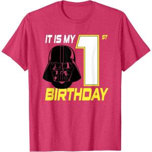 image:imageStar Wars Darth Vader 1st Birthday TShirt TShirtRed Heather
