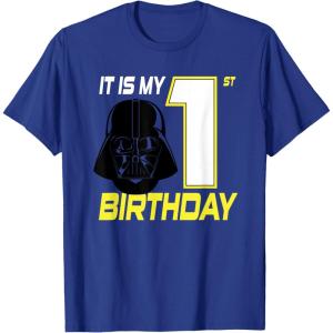 image:imageStar Wars Darth Vader 1st Birthday TShirt TShirtRoyal Blue