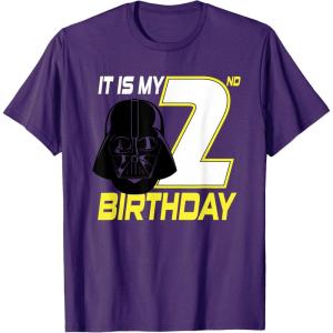 image:imageStar Wars Darth Vader 2nd Birthday TShirt TShirtPurple