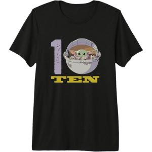 image:imageStar Wars Grogu Kids 10th Birthday The Mandalorian Party Premium Triblend TShirtBlack
