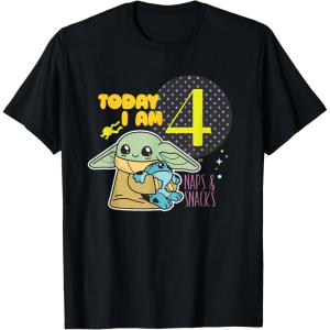 image:imageStar Wars Grogu Today I Am 4 Birthday TShirtBlack