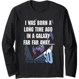 image:imageStar Wars I Was Born A Long Time Ago 50th Birthday Disney Long Sleeve TShirtBlack