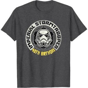 image:imageStar Wars Imperial Stormtrooper 40th Birthday TShirtDark Heather Grey