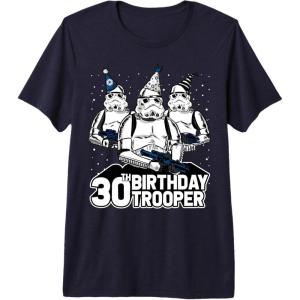 image:imageStar Wars Stormtrooper Party Hats Trio 30th Birthday Trooper Premium Triblend TShirtNavy Blue