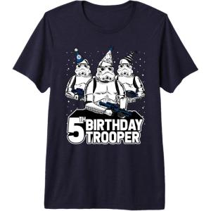 image:imageStar Wars Stormtrooper Party Hats Trio 5th Birthday Trooper Premium Triblend TShirtNavy Blue