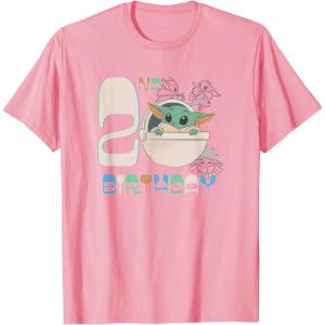 image:imageStar Wars The Mandalorian Grogu 2nd Birthday Sketch TShirtPink