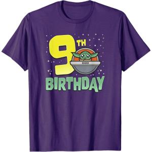 image:imageStar Wars The Mandalorian Grogu 9th Birthday Hovering Pram TShirtPurple