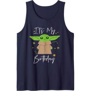 image:imageStar Wars The Mandalorian Grogu Its My Birthday Party Tank TopNavy Blue