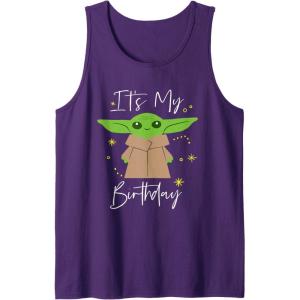 image:imageStar Wars The Mandalorian Grogu Its My Birthday Party Tank TopPurple