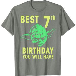 image:imageStar Wars Yoda Best 7th Birthday You Will Have Stencil TShirtOlive Heather