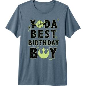 image:imageStar Wars Yoda Best Birthday Boy Rebel Logo Premium TShirtSlate Grey