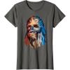 image:imageStar Wars Chewbacca Awesome Geometric Style Chewie Portrait TShirtAsphalt Grey