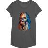 image:imageStar Wars Chewbacca Awesome Geometric Style Chewie Portrait TShirtAsphalt Grey