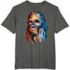 image:imageStar Wars Chewbacca Awesome Geometric Style Chewie Portrait TShirtAsphalt Grey