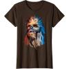 image:imageStar Wars Chewbacca Awesome Geometric Style Chewie Portrait TShirtBrown