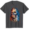 image:imageStar Wars Chewbacca Awesome Geometric Style Chewie Portrait TShirtDark Heather Grey