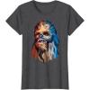 image:imageStar Wars Chewbacca Awesome Geometric Style Chewie Portrait TShirtDark Heather Grey