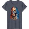 image:imageStar Wars Chewbacca Awesome Geometric Style Chewie Portrait TShirtHeather Blue
