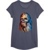 image:imageStar Wars Chewbacca Awesome Geometric Style Chewie Portrait TShirtHeather Blue