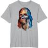 image:imageStar Wars Chewbacca Awesome Geometric Style Chewie Portrait TShirtHeather Grey
