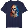 image:imageStar Wars Chewbacca Awesome Geometric Style Chewie Portrait TShirtNavy Blue