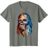 image:imageStar Wars Chewbacca Awesome Geometric Style Chewie Portrait TShirtOlive Heather