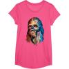 image:imageStar Wars Chewbacca Awesome Geometric Style Chewie Portrait TShirtPink Heather