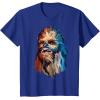image:imageStar Wars Chewbacca Awesome Geometric Style Chewie Portrait TShirtRoyal Blue
