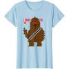 image:imageStar Wars Chewbacca I Chews You Valentines Day TShirtBaby Blue