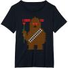 image:imageStar Wars Chewbacca I Chews You Valentines Day TShirtBlack