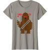 image:imageStar Wars Chewbacca I Chews You Valentines Day TShirtSlate Grey