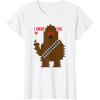 image:imageStar Wars Chewbacca I Chews You Valentines Day TShirtWhite