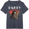 image:imageStar Wars Chewbacca Party Animal Vintage Graphic TShirt TShirtHeather Blue
