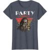 image:imageStar Wars Chewbacca Party Animal Vintage Graphic TShirt TShirtHeather Blue