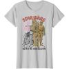 image:imageStar Wars Chewbacca R2D2 C3PO Join The Rebellion TShirtSilver Grey