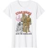 image:imageStar Wars Chewbacca R2D2 C3PO Join The Rebellion TShirtWhite