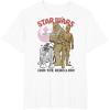 image:imageStar Wars Chewbacca R2D2 C3PO Join The Rebellion TShirtWhite