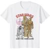 image:imageStar Wars Chewbacca R2D2 C3PO Join The Rebellion TShirtWhite