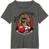 image:imageStar Wars Chewbacca Socks Again Holiday Portrait TShirtAsphalt Grey
