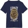 image:imageStar Wars Chewbacca Wookie Rebel Loyalty TShirt TShirtNavy Blue