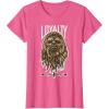 image:imageStar Wars Chewbacca Wookie Rebel Loyalty TShirt TShirtPink Heather